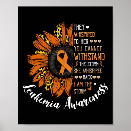 Rückflüstern in die stürmische Leukämie Poster (Vorne)