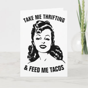 RÜCKFRAUENBEFÖRDERUNG UND TACOS ROMANGTIC Cards Karte