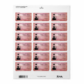 Rückgabe der Cat-Adresse Instagram-Twitter Adressaufkleber (Vorne)