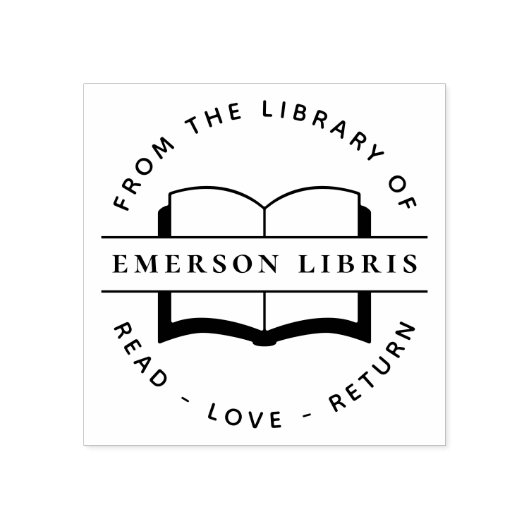 Rückgabe der Liebe lesen | Elegant aus der Bibliot Gummistempel (Prägung)