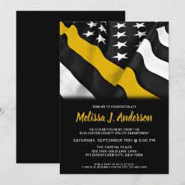 Rückgabe der Personalisierten dünnen Goldlinie Einladung