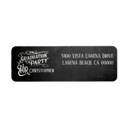 Rückgabe der Vintagen Chalkboard-Graduierungsparte