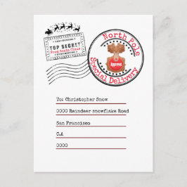 Rückgabe des echten Nordpol an die Kinder Postkarte