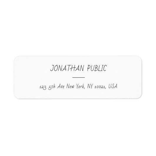 Rückgabe Personalisierter Vorlagen für moderne Han (Vorne)