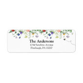 Rückgabeadresse der Wildblume (Vorne)