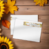 Rückgabeadresse für Autumn Leaf Pumpkin Sunflower