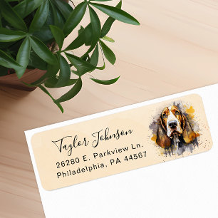Rückgabeadresse für Basset-Hound