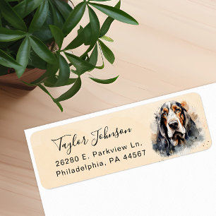 Rückgabeadresse für Basset-Hound