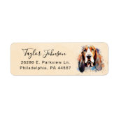 Rückgabeadresse für Basset-Hound (Vorne)