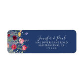 Rückgabeadresse für Boho Multicolor-Wildblume (Vorne)