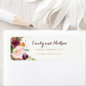 Rückgabeadresse für Burgundy Floral Glitzer (Insitu)