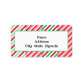 Rückgabeadresse für Candy Stripes Adressaufkleber (Vorne)