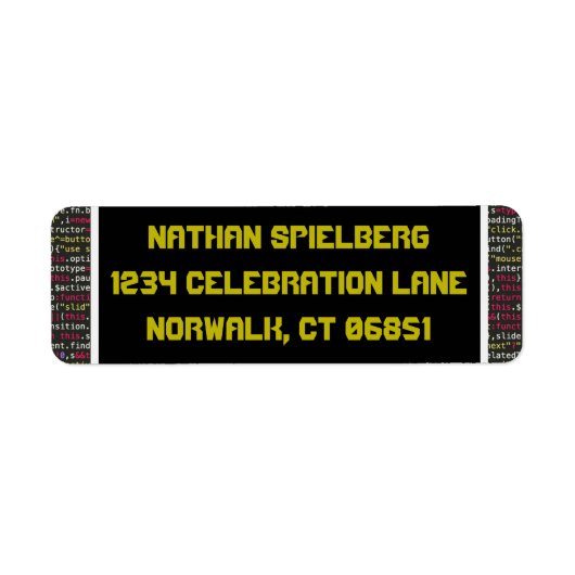 Rückgabeadresse für Coder-Party (Vorne)