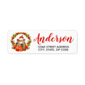 Rückgabeadresse für den Weihnachtskranz (Vorne)