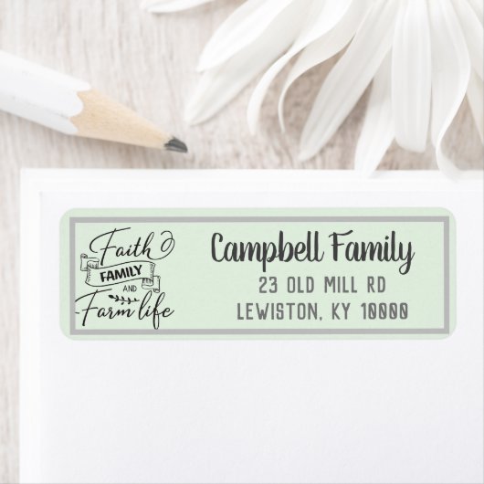 Rückgabeadresse für die Faith Family Farm (Insitu)