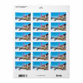 Rückgabeadresse für die Golden Gate Bridge Adressaufkleber (Vorne)