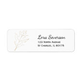 Rückgabeadresse für Fall-Oak-Blätter (Vorne)