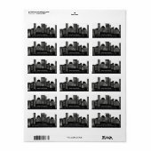 Rückgabeadresse für Fun City Adressaufkleber (Vorne)