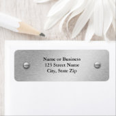 Rückgabeadresse für gebürstetes Aluminium und Schr (Insitu)