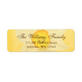 Rückgabeadresse für gelbe Frühlingstühlen - Blume (Vorne)