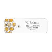 Rückgabeadresse für Golden Honey Bee (Vorne)