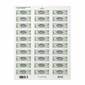 Rückgabeadresse für grünes Gold-Marmor (Vorne)