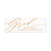 Rückgabeadresse für Minimalistisches Skript Abschl (Vorne)