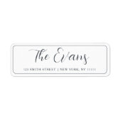 Rückgabeadresse für Minimalistisches Skriptfamilie (Vorne)