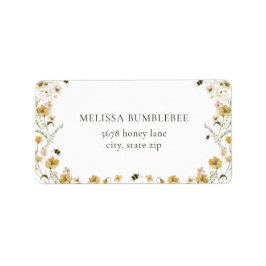 Rückgabeadresse für Mommy to Bee Baby Shower Adressaufkleber