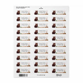 Rückgabeadresse für niedliche Bärenkuchen (Vorne)