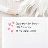 Rückgabeadresse für rosa Herzen (Insitu)