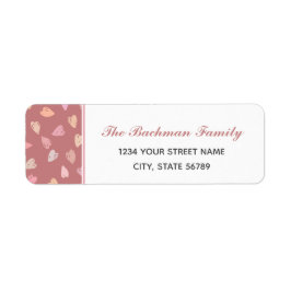 Rückgabeadresse für rosa Herzen