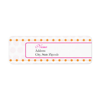 Rückgabeadresse für Rosa und Orange Babydusche