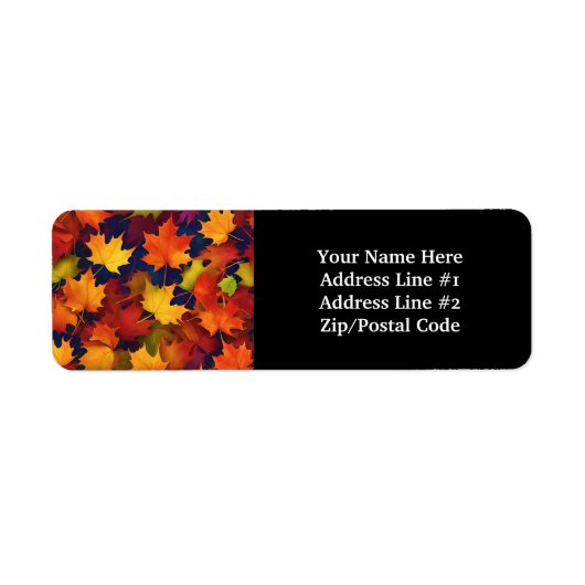 Rückgabeadresse für Rustic Fall Folios (Vorne)