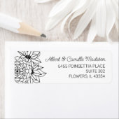 Rückgabeadresse für Schwarz und Weiß-Blume (Insitu)