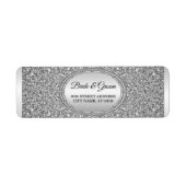 Rückgabeadresse für Silver Glitzer Frame (Vorne)