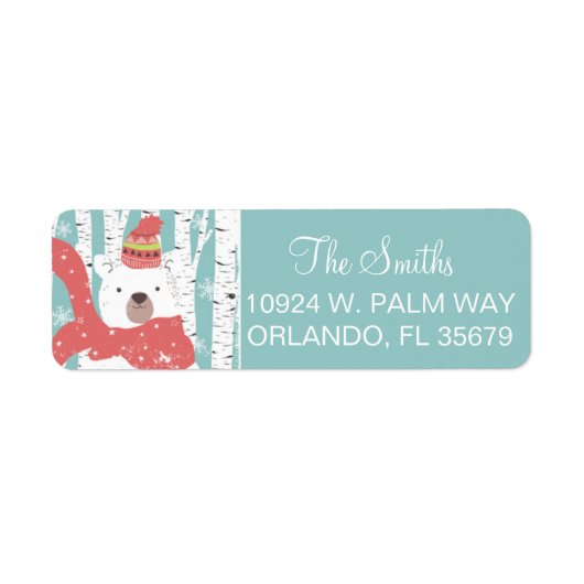 Rückgabeadresse für Winterbären (Vorne)