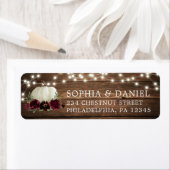 Rückgabeadresse Label String Lights Rustikales Hol (Insitu)