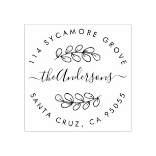 Rückgabeadressen von benutzerdefinierten Hand Draw Gummistempel