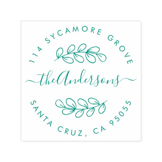 Rückgabeadressen von benutzerdefinierten Hand Draw Permastempel (Design)