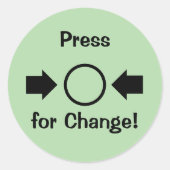 Rückgabeaufkleber für Automaten Runder Aufkleber (Vorderseite)