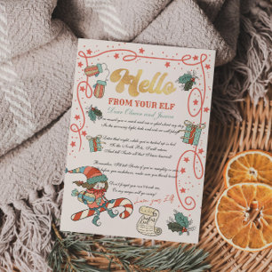 Rückgabebrief für Weihnachtsfeiertage Elf Einladung
