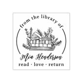 Rückgabebuch der Read-Liebe Gummistempel (Prägung)