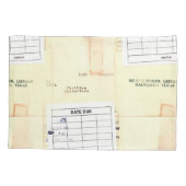 Rückgabedatum der Bibliothek Kissenbezug (Rückseite)