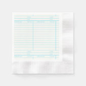 Rückgabedatum der Bibliothek Serviette (Vorderseite)