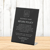 Rückgaberichtlinien für die Boutique von benutzerd Sockelschild