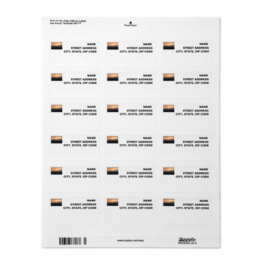 Rückgabeschriften für alle Freunde Adressaufkleber (Vorne)