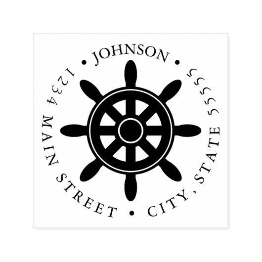 Rückgabesiegel für die Silhouette des Schiffes Permastempel (Design)