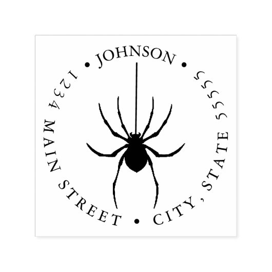 Rückgabesiegel für Schwarz-Weiß-Silhouette Permastempel (Design)