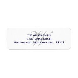 Rückgabezeichen für Monogramm